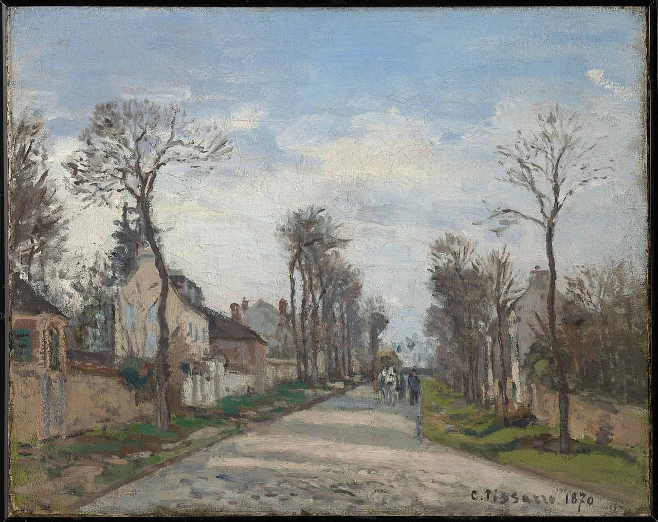 Strada di Versailles, Louveciennes, 1870 - Sterling and Francine Clark Art Institute, Williamstown